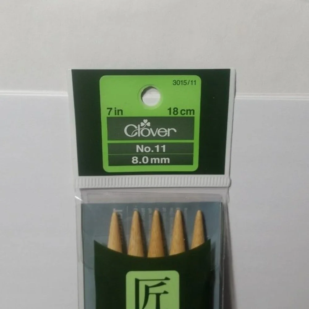 Bamboo Double Point Knitting Needles 7